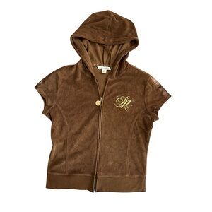 South Pole Tan Hoodie with Gold‎ Accents
